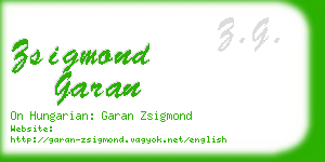 zsigmond garan business card